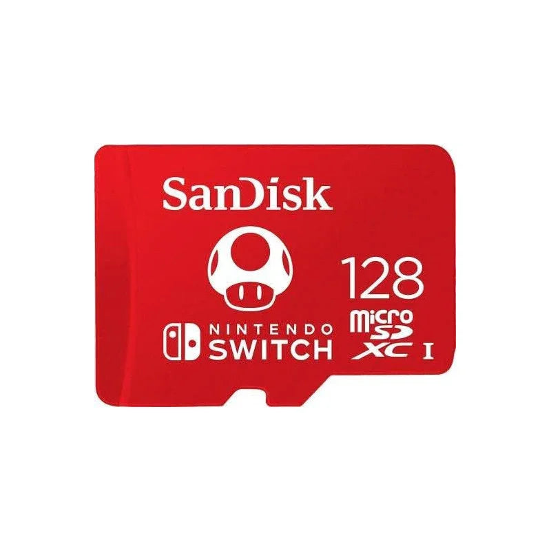 Sandisk 128 Gb Microsdxc Uhs-I Card For Nintendo Switch, 100Mb/S Read; 90Mb/S Write - Sdsqxao-128G-Gn3Zn, Red - eBuy UAE